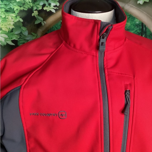 Free Country Red and Gray Performance Jacket - Picture 5 of 13